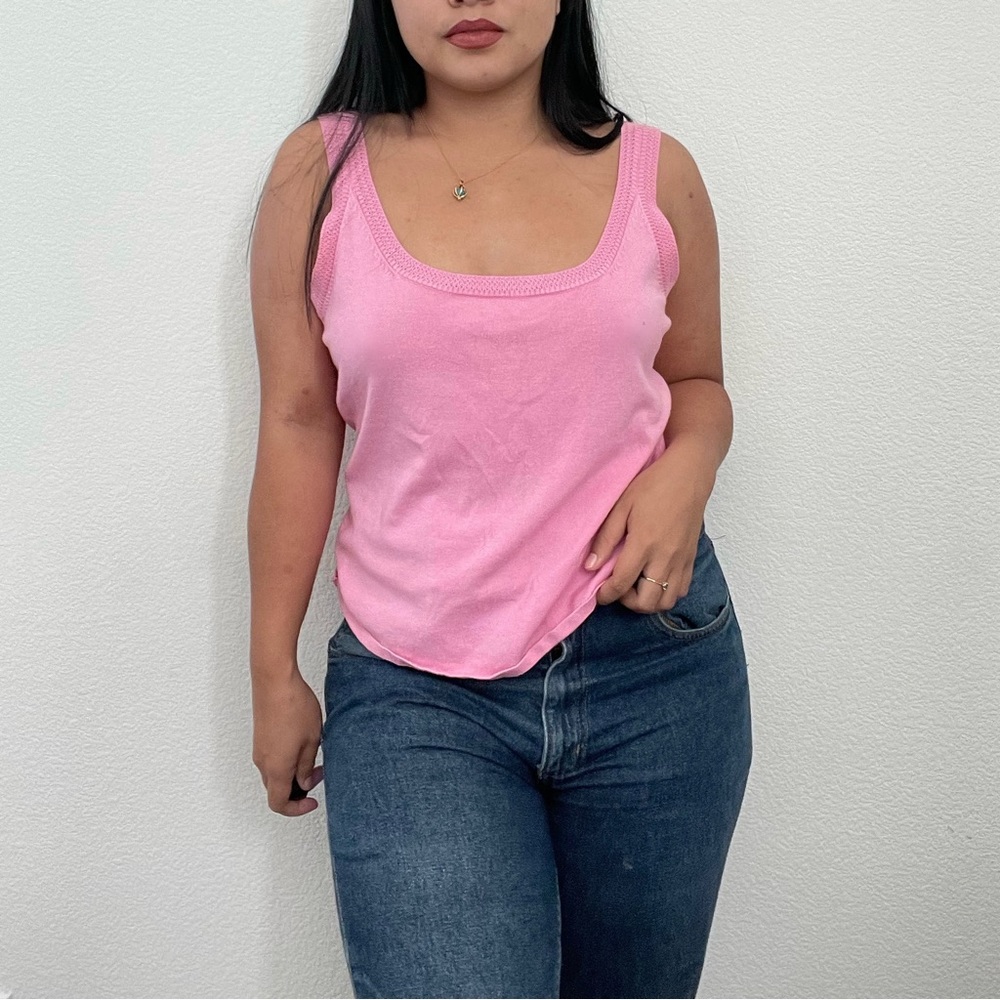 SIGRID OLSEN - Bubblegum Pink Tank Top